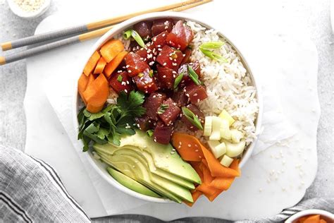 Ahi Tuna Poke Bowl Fully Loaded