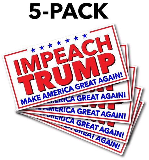 Impeach Trump Anti Trump Making America Great Again Bumper Sticker