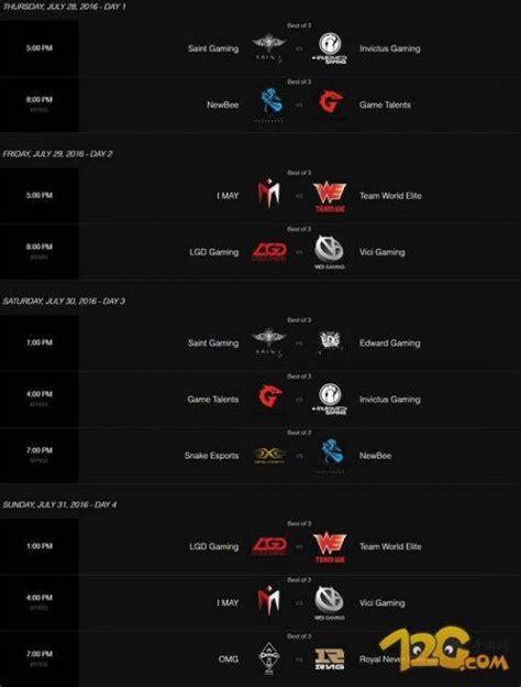 Lpl2016夏季赛赛程表 Lol夏季赛赛程及比赛时间介绍 每日头条