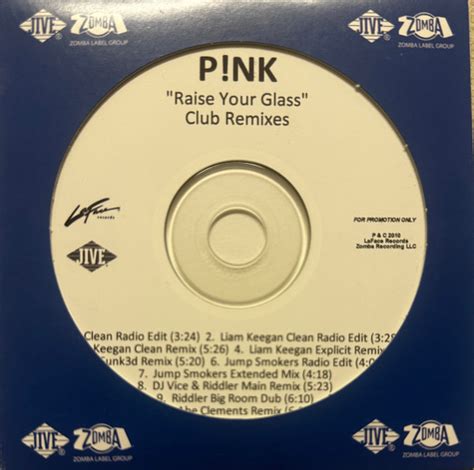 Pink Raise Your Glass Album Cover