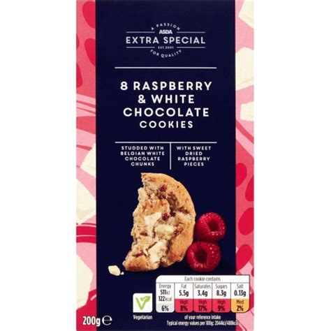 Asda Extra Special Raspberry White Chocolate Cookies G Compare