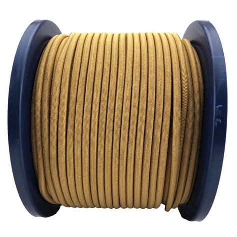 Mm Beige Elastic Bungee Shock Cord Metre Reel Ropeservices Uk