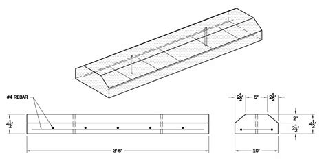 3'-6" Parking Curb - Western Precast - El Paso, TX