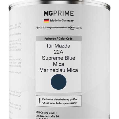 Autolack Dose Spritzfertig F R Mazda A Supreme Blue Mica Marineblau