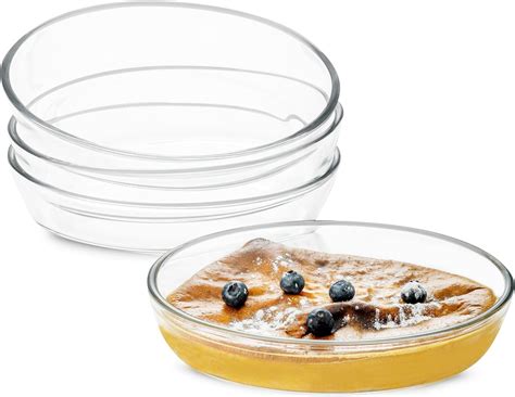 4 Pack Mini Glass Baking Dish for Oven, 8 x 5.4 inch, Small Glass ...