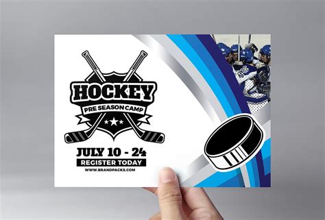 Hockey Club Flyer Template in PSD, Ai & Vector - BrandPacks