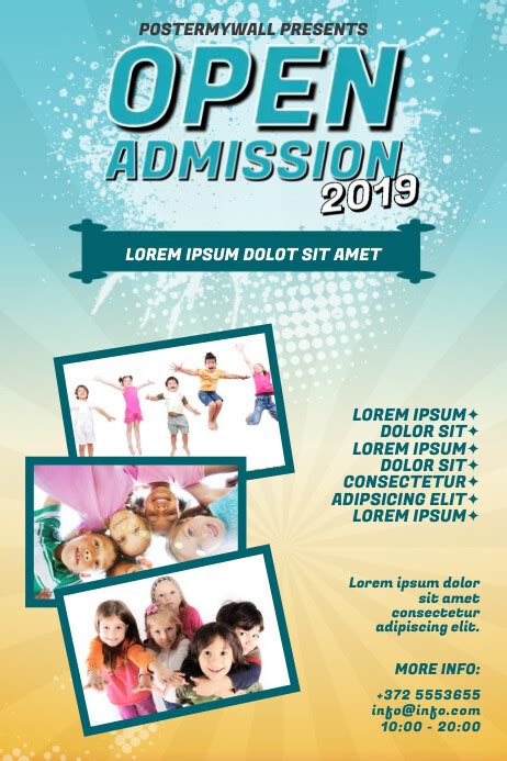 Open Admission School Flyer Template Postermywall