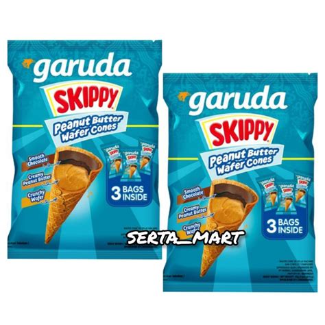 Jual Garuda Skippy Wafer Cones Peanut Butter 45gr Shopee Indonesia