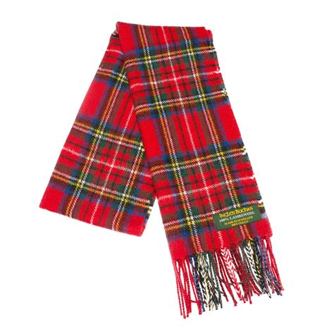 Clan Tartan Lambswool Scarf A Crawford And Son