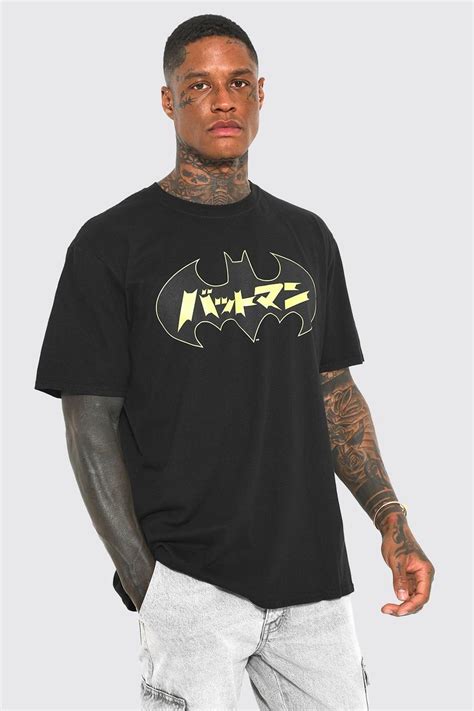 Mens Oversized Batman License T Shirt Boohoo Uk