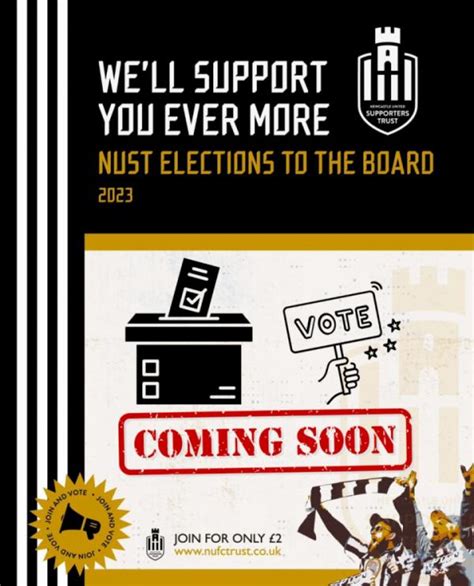 Coming Soon - Trust Elections 2023 : Newcastle United Supporters Trust