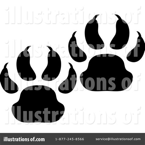 Animal Tracks Clipart #218344 - Illustration by Pams Clipart