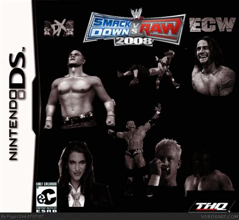 WWE SmackDown Vs RAW Nintendo DS Box Art Cover By Pogo1244