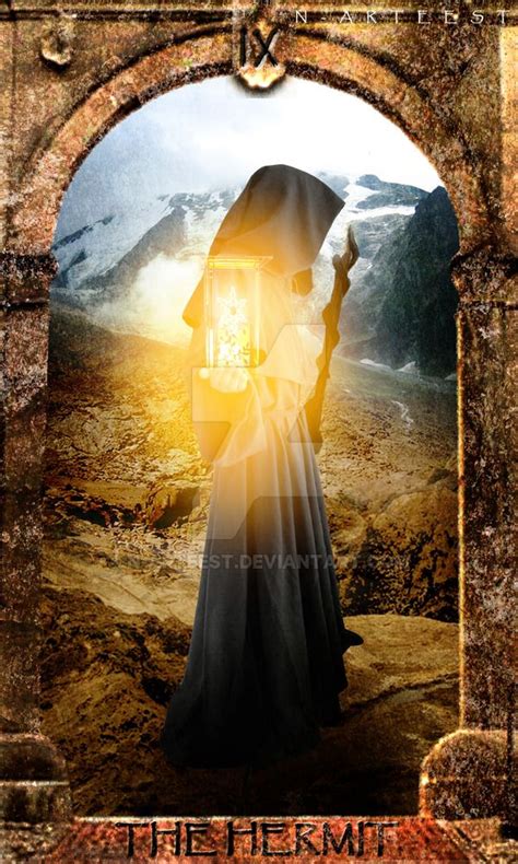 The Hermit (Tarot) | The hermit tarot, Tarot cards major arcana, Tarot