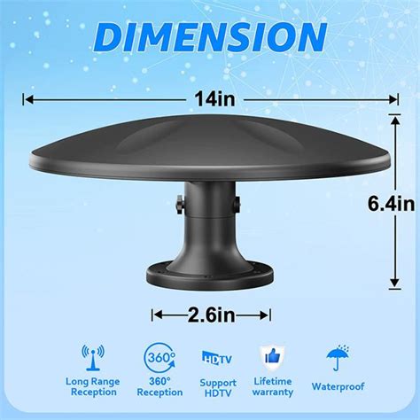 Long Range Rv Tv Antenna Outdoor Amplified Digital Hd Tv Antenna For