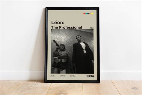 Leon Movie Poster, Modern Movie Poster Print, Leon the Professional Poster Wall Decor, Movie ...