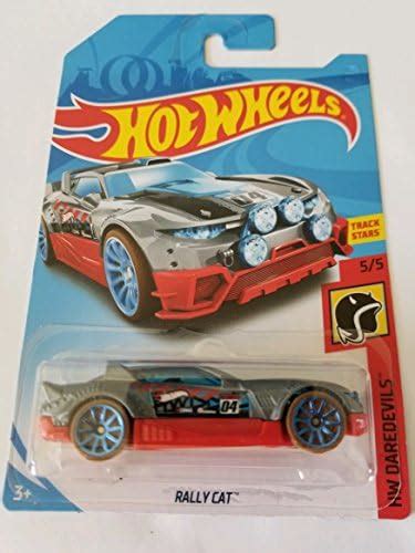 Hot Wheels 2018 Hw Daredevils 5 5 Rally Cat Pack Of 1 Grey Amazon In Toys Games