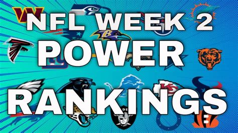 Nfl Week 2 Power Rankings 2024 Predictions Jobi Pegeen