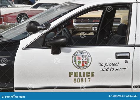 LAPD police car editorial stock image. Image of american - 142857604