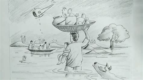 Top 124+ pencil simple flood drawing latest - vietkidsiq.edu.vn