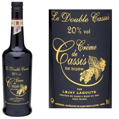 Crême Double cassis Lejay Lagoute 70cl 20 La cave Cdiscount