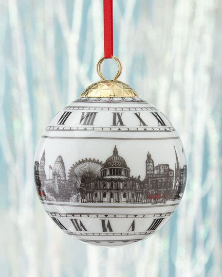 Halcyon Days Big Ben London Ball Christmas Ornament