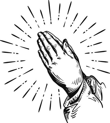 Praying Hands Black and White Vector Images (over 8,500)