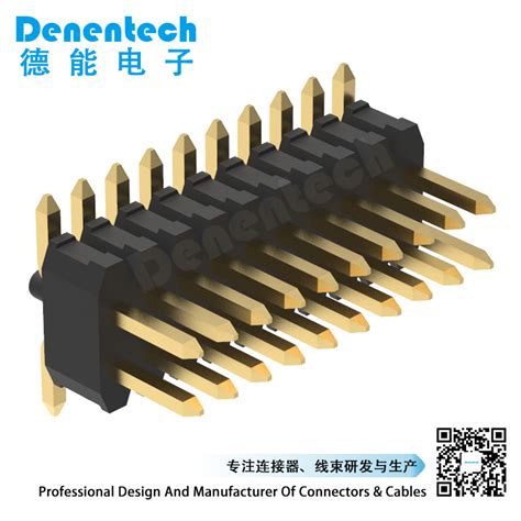 Denentech Customized Mm Dual Row Straight Smt Pin Header Connector