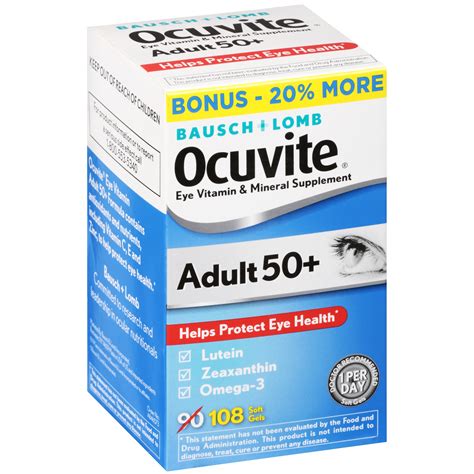 Bausch Lomb Ocuvite® Adult 50 Eye Vitamin And Mineral Supplement