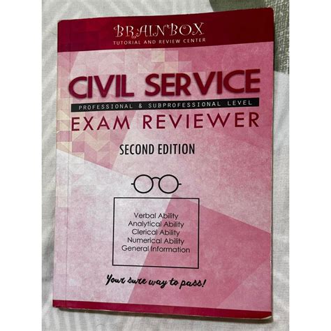 Brainbox Civil Service Exam Reviewer Nd Edition For Professional And