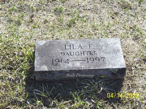 Lila F Bump Unknown Find A Grave Memorial