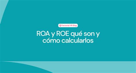 Roa Y Roe Guía Para Evaluar La Eficiencia Y Rentabilidad 📈