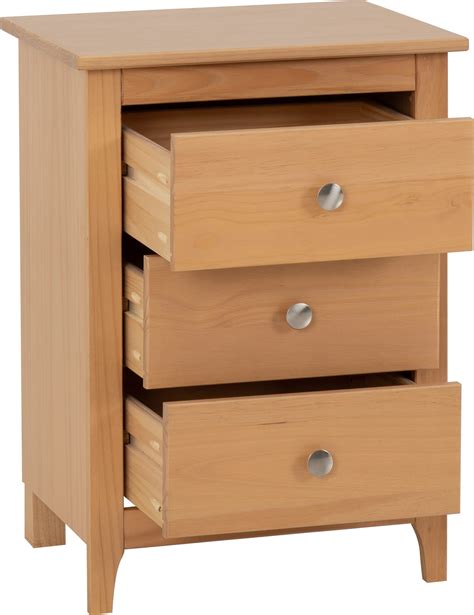 100 103 094 Oslo 3 Drawer Bedside Antique Pine Wholesale Beds