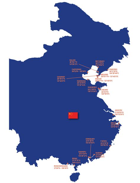 China Ports Map