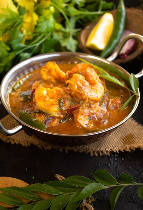 Malabar Prawn Curry Shrimp Curry Video NISH KITCHEN