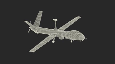 Elbit Hermes Uav Rigged For Maya D Model Turbosquid