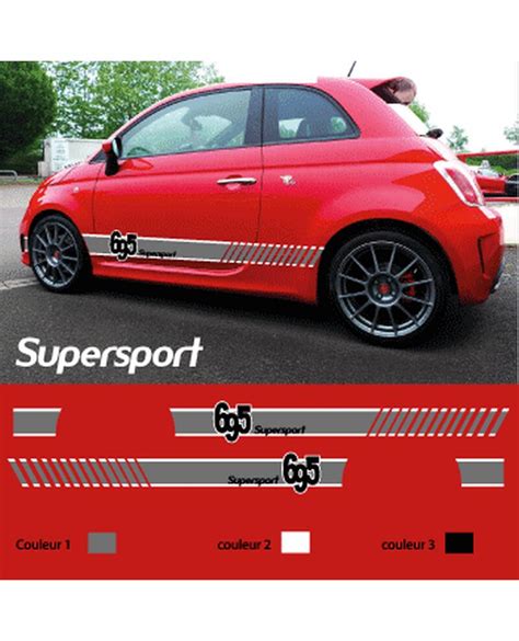 Kit Stickers Autocollants Bandes Lat Rales Fiat Tributo Ferrari