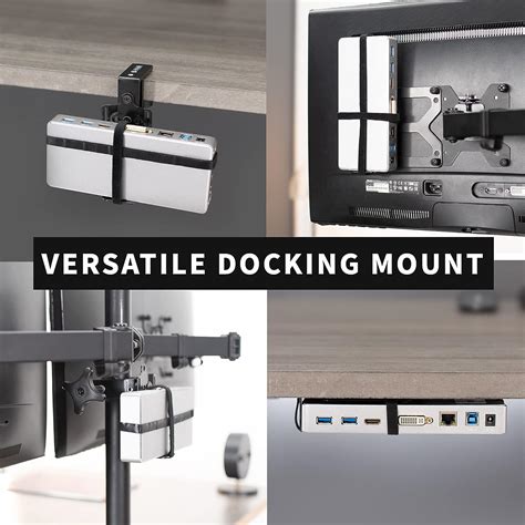 Universal Docking Station Mount For Workstation Behind Monitor Vesa