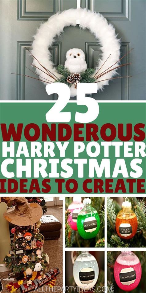 Diy Harry Potter Christmas Decorations Presents Food Activities