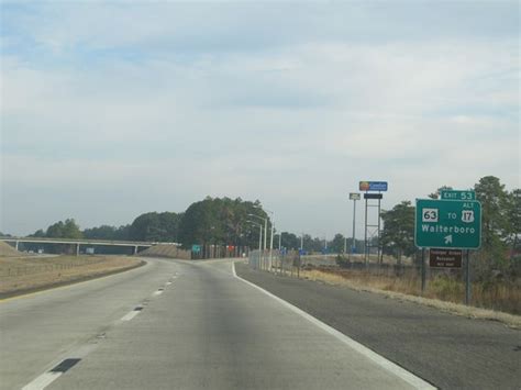 South Carolina Interstate 95 Northbound Cross Country Roads