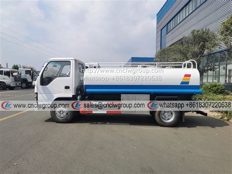 ISUZU NKR 5kl 5m3 Drinking Water Tanker Stainless Steel Water Tank