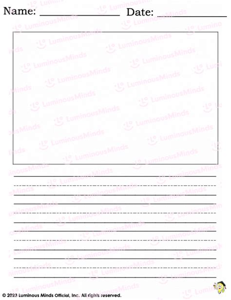 Reading Comprehension Worksheets Primary Writing Paper Set