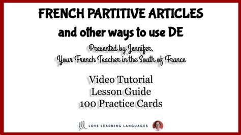 French Partitive Articles And Ways To Use De Love Learning Languages