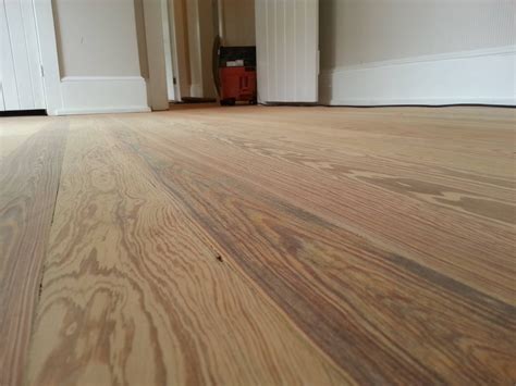 Freshly Sanded Heart Pine Floor 120 Year Old Floor Ready For Finish