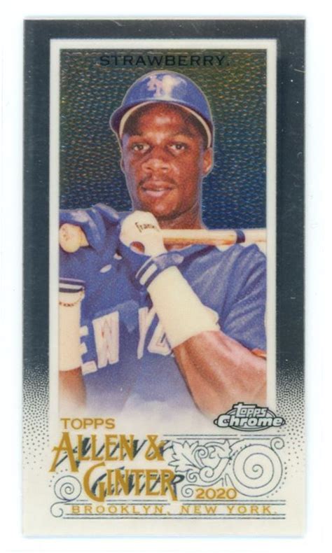 2020 Topps Allen And Ginter Chrome Mini Darryl Strawberry New York Mets