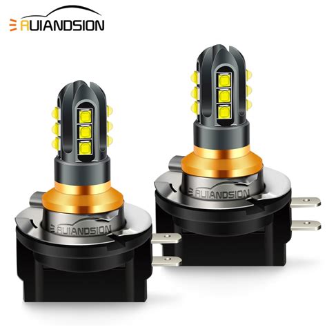 Ruiandsion H11B LED Fog Light Bulbs 12 24V Super Bright White LED Bulbs