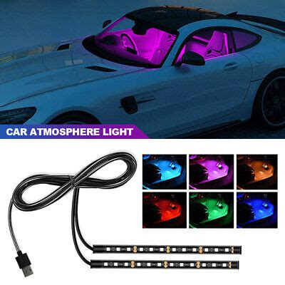 Car Interior Atmosphere Backlight Ambient Mood Foot Light V Led With