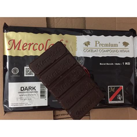 Jual Mercolade Dark Chocolate Compound Premium Repack Gr Coklat