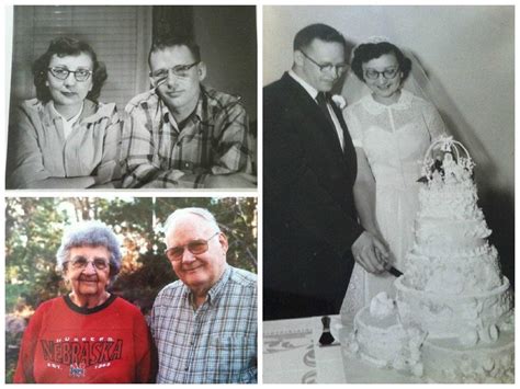 My Grandma And Grandpa Then And Now With Their Wedding Photo From The