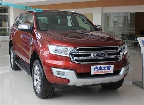 This Is The Ford Everest Suv For China